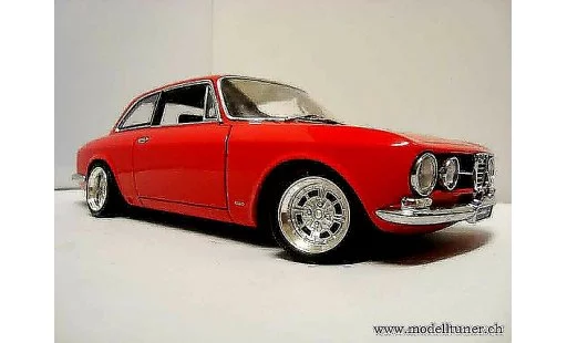 Alfa Romeo 1750 gtv 1/18 Autoart 1967 red jantes alu 13 pouces diecast model cars