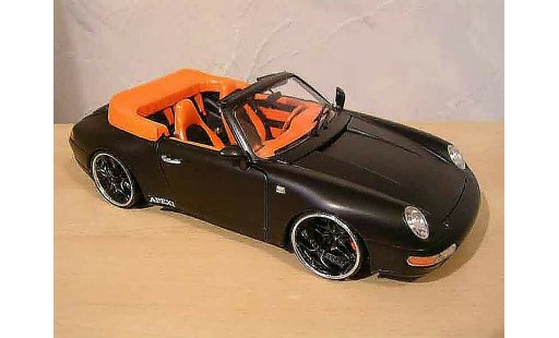 Porsche 911 S 1/18 Burago Convertible Carrera black diecast model cars