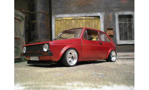 Volkswagen Golf GTI 1/18 Solido jantes bords larges gros deport german look diecast model cars