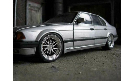 Bmw 730 E32 1/18 Minichamps i grey 1986 jantes bbs 18 pouces diecast model cars