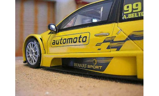 Renault Megane Trophy 1/18 Solido 2006 Beltoise #99 yellow diecast model cars