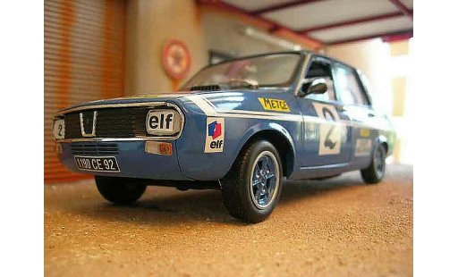Renault 12 Gordini 1/18 Solido rallye #2 blue diecast model cars