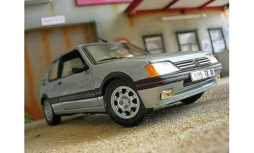 Peugeot 205 GTI 1/18 Solido 1.9 grey futura diecast model cars