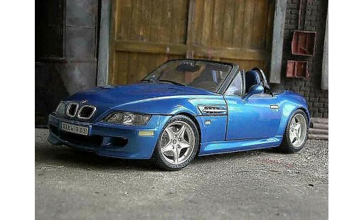 Bmw Z3 M Roadster 1/18 Burago blue 1996 diecast model cars