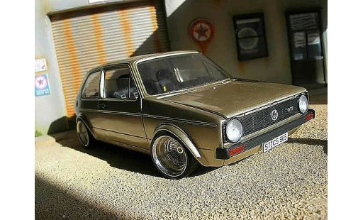 Volkswagen Golf GTI 1/18 Solido 1 german look swap moteur audi tt jantes bords larges diecast model cars