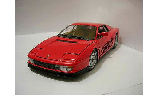 Ferrari Testarossa Coupe 1/18 Hot Wheels Elite red diecast model cars