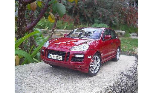 Porsche Cayenne GTS 1/18 Norev red diecast model cars