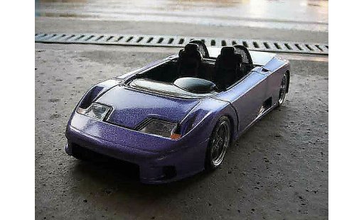Bugatti EB110 barquette 1/18 Burago blue diecast model cars