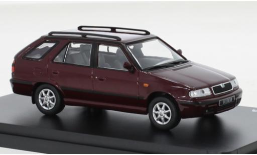 Skoda Felicia 1/43 Abrex FL Combi metallise red 1998 diecast model cars