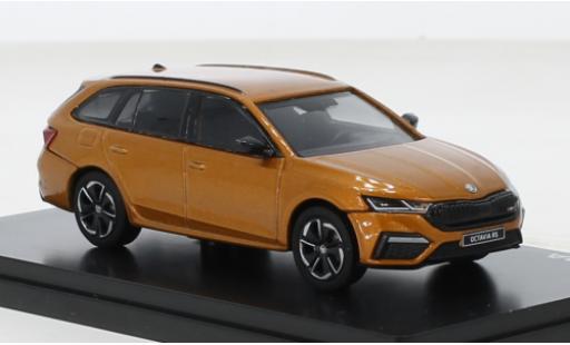 Skoda Octavia 1/43 Abrex IV Combi RS metallise orange 2020 diecast model cars