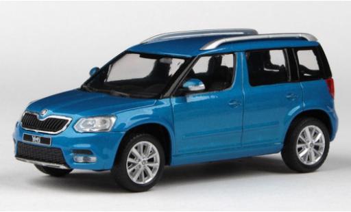 Skoda Yeti 1/43 Abrex FL metallic blue 2013 diecast model cars