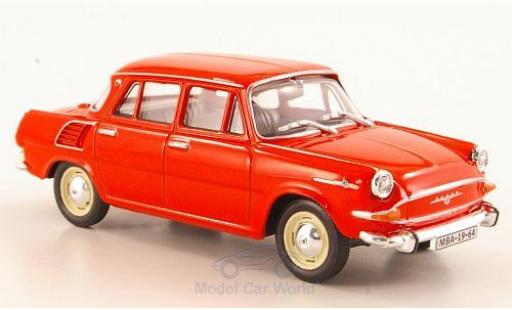 Skoda 1000 1/43 Abrex MB red 1964 diecast model cars