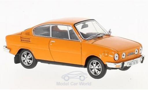 Skoda 110 1/43 Abrex R orange diecast model cars