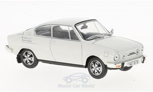 Skoda 110 1/43 Abrex R white diecast model cars