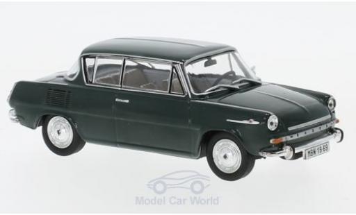 Skoda 110 1/43 Abrex 0MBX green 1969 diecast model cars