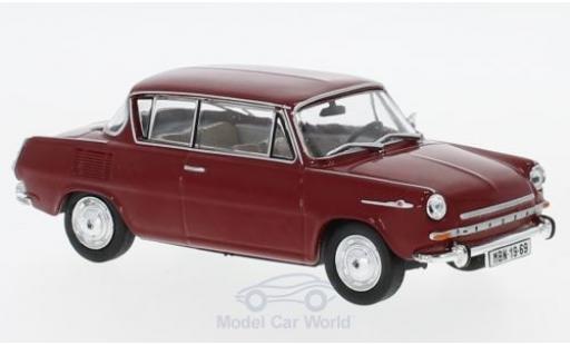 Skoda 110 1/43 Abrex 0MBX red 1969 diecast model cars