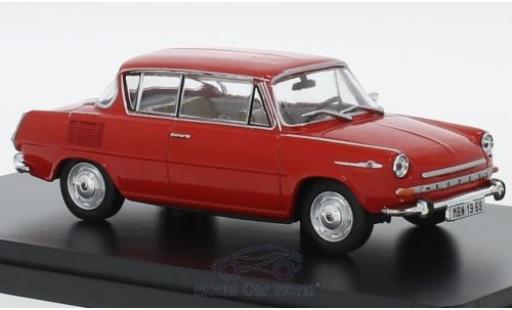 Skoda 110 1/43 Abrex 0MBX red 1969 diecast model cars