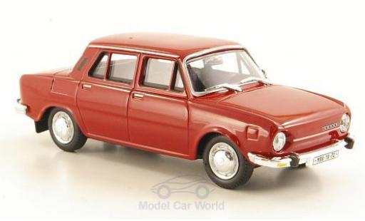 Diecast model cars Skoda 110 1/43 Abrex L red 1973 ohne Vitrine Skoda 110 1/43 Abrex L red 1973 ohne Vitrine diecast model cars