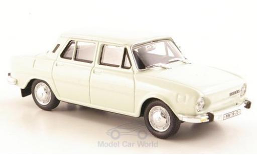 Skoda 110 1/43 Abrex L white 1973 diecast model cars