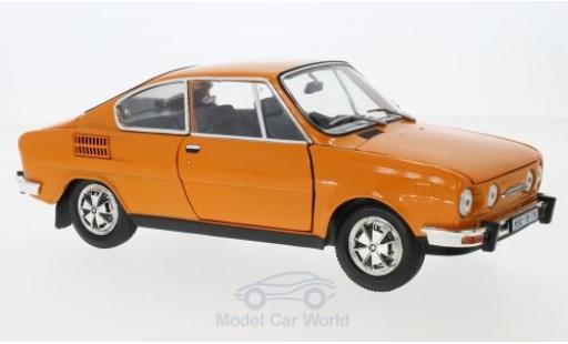 Diecast model cars Skoda 110 1/18 Abrex R Coupe orange 1980 Skoda 110 1/18 Abrex R Coupe orange 1980 diecast model cars