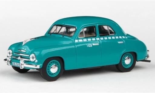 Skoda 120 1/43 Abrex 1 türkis Taxi 1956 diecast model cars