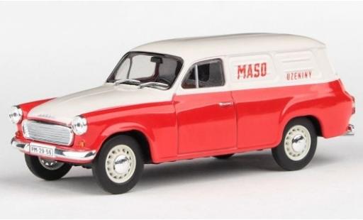 Skoda 120 1/43 Abrex 2 Kasten Maso Uzeniny 1965 diecast model cars