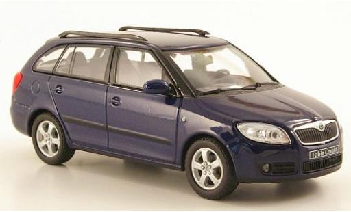 Skoda Fabia 1/43 Abrex II Combi metallic blue diecast model cars