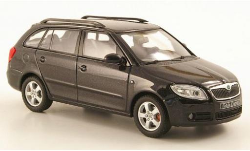 Skoda Fabia 1/43 Abrex II Combi metallic black diecast model cars