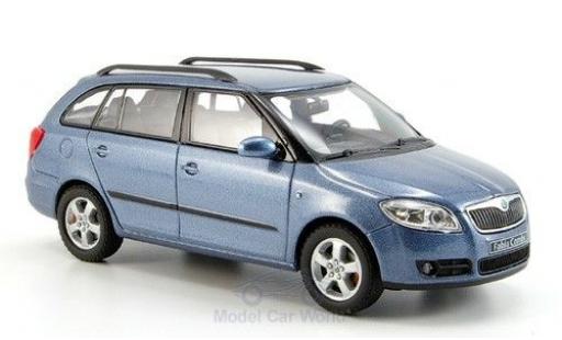 Skoda Fabia 1/43 Abrex II Kombi metallic blue diecast model cars