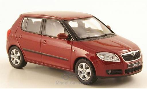 Skoda Fabia 1/43 Abrex II metallic red 2006 diecast model cars