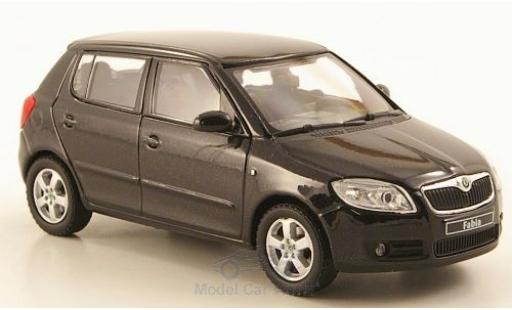 Skoda Fabia 1/43 Abrex II black 2006 diecast model cars