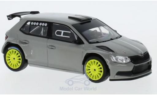 Skoda Fabia 1/43 Abrex III R5 grey 2015 diecast model cars