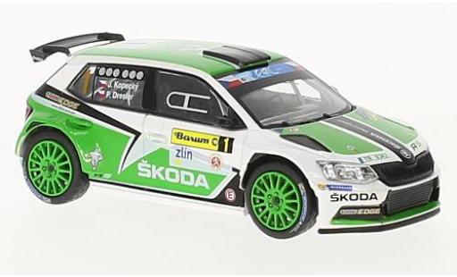 Skoda Fabia 1/43 Abrex III R5 No.1 Barum Rally Zlin 2015 J.Kopecky/P.Dresler diecast model cars