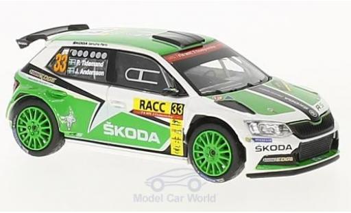 Skoda Fabia 1/43 Abrex III R5 No.33 Rallye WM Rallye Catalunya 2016 P.Tidemand/J.Andersson diecast model cars