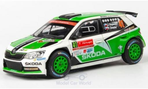 Skoda Fabia 1/43 Abrex III R5 No.41 Rallye WM Rallye Portugal 2016 J.Kopecky/P.Dresler diecast model cars