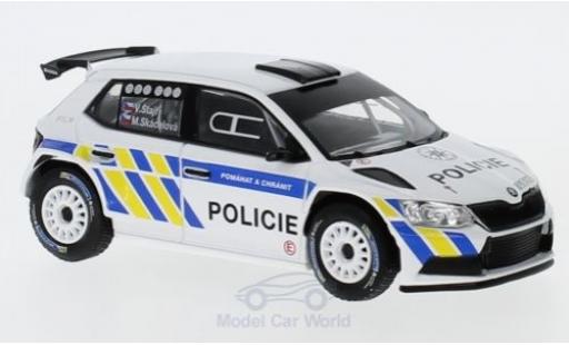 Skoda Fabia 1/43 Abrex III R5 Policie (CZ) 2015 diecast model cars