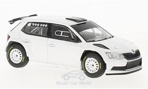 Skoda Fabia 1/43 Abrex III R5 white 2015 Gravel diecast model cars