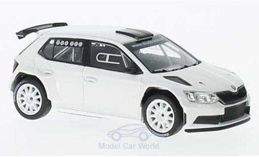 Skoda Fabia 1/43 Abrex III R5 white 2015 Tarmac diecast model cars