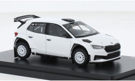 Skoda Fabia 1/43 Abrex IV RS Rallye2 weiss 2022 1:43 diecast model cars