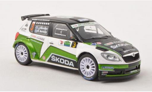 Skoda Fabia 1/43 Abrex S2000 No.3 Rallye Irland 2012 J.Hänninen/M.Markkula diecast model cars