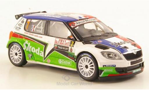 Skoda Fabia 1/43 Abrex S2000 No.7 Rallye Monte-Carlo 2011 Vouilloz diecast model cars