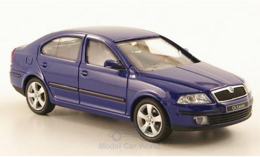 Skoda Octavia 1/43 Abrex blue 2004 diecast model cars