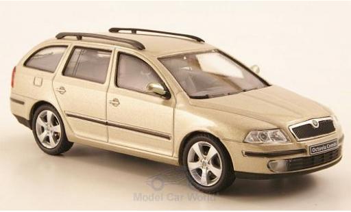 Skoda Octavia 1/43 Abrex Combi metallic beige 2004 diecast model cars
