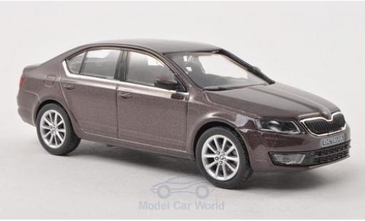 Diecast model cars Skoda Octavia 1/43 Abrex III metallic brown 2013 Skoda Octavia 1/43 Abrex III metallic brown 2013 diecast model cars