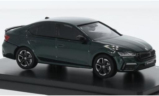 Skoda Octavia 1/43 Abrex IV RS metallise gr&uuml;n 2020 1:43 diecast model cars