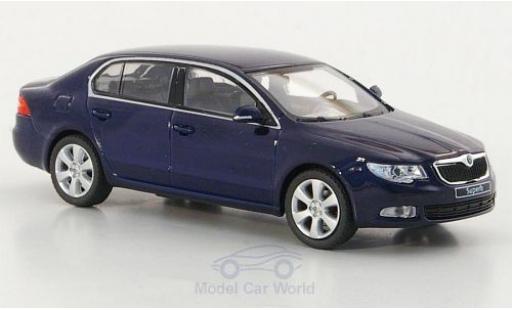 Diecast model cars Skoda Superb 1/43 Abrex II metallic blue Skoda Superb 1/43 Abrex II metallic blue diecast model cars