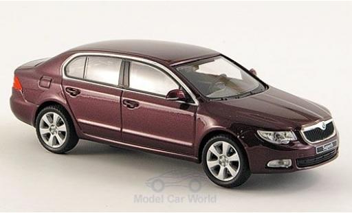 Diecast model cars Skoda Superb 1/43 Abrex II metallic red ohne Vitrine Skoda Superb 1/43 Abrex II metallic red ohne Vitrine diecast model cars