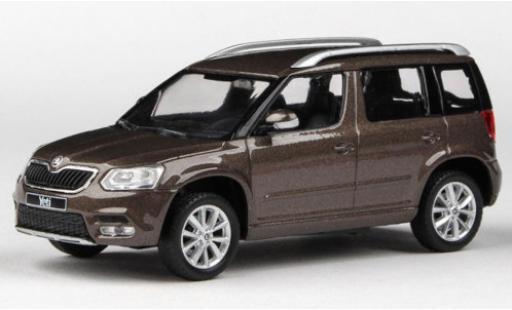 Skoda Yeti 1/43 Abrex FL metallic brown 2013 diecast model cars