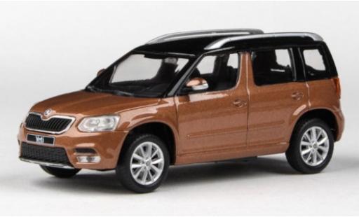 Skoda Yeti 1/43 Abrex FL metallic brown/black 2013 diecast model cars