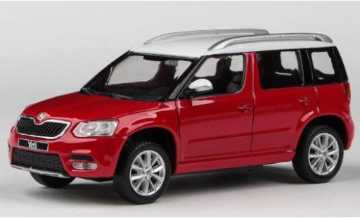Skoda Yeti 1/43 Abrex FL red/white 2013 diecast model cars